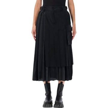 26FW 사카이 롱 스커트 2608569 001 Nero