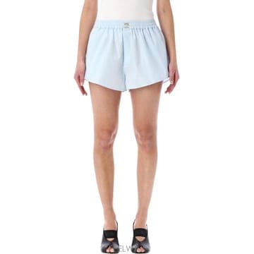 26SS MM6 메종마르지엘라 포플린 코튼 쇼츠 S52MU0135M35480 501 Blu