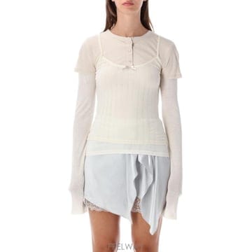 Acne 26FW ��ũ�� ��Ʃ��� ���̾�� �ΰ� Ƽ���� ���̾�� �ΰ� Ƽ���� AL0556 6D826FW ��ũ�� ��Ʃ��� ���̾�� �ΰ� Ƽ���� ���̾�� ��
