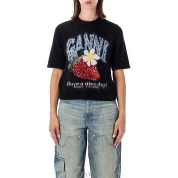 GANNI 26FW ���� ���� Ƽ���� A105022610959 099 Nero26FW ���� ���� Ƽ���� A105022610959 099 Nero