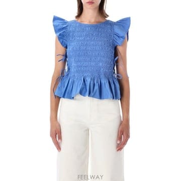 GANNI 26FW ���� ����콺 A104042210742 591 MARINA BLUE26FW ���� ����콺 A104042210742 591 MARINA BLUE