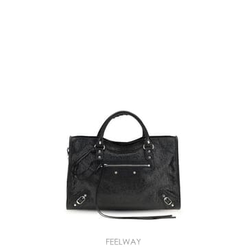 26FW 발렌시아가 르 시티 백 미디움 8657602ACLR 1000 Nero