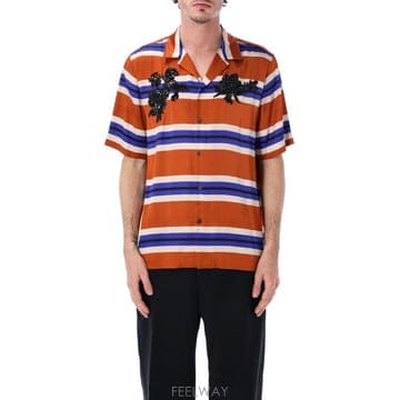 Dries Van Noten 26SS �帮�� �� ��ư ���� Ƽ���� 0207443179 353 Arancio26SS �帮�� �� ��ư ���� Ƽ���� 0207443179 353 Arancio