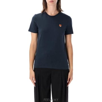Maison Kitsune 26SS ����Ű���� ���� ��� ���ַ� ���� Ƽ���� PW00113KJ7026 0413 CLASSIC NAVY26SS ����Ű���� ���� ��� ���ַ� ���� Ƽ���� PW00113KJ