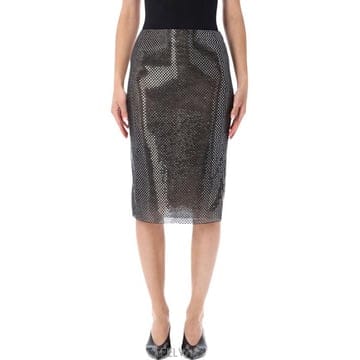 26SS 셀프 포트레이트 미디 스커트 SS26169MSKB BLACK Nero