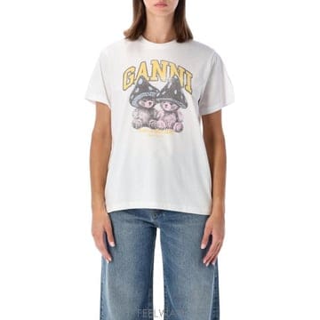 GANNI 26FW ���� ���� Ƽ���� A105031111026 151 Bianco26FW ���� ���� Ƽ���� A105031111026 151 Bianco