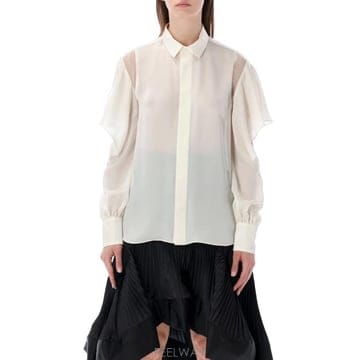 Sacai 26SS ��ī�� ���� Ƽ���� 2608330 051 Beige26SS ��ī�� ���� Ƽ���� 2608330 051 Beige