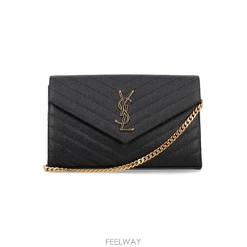 Saint Laurent 26FW ���ζ� ���� ī���� ü�� ���� 377828BOW01 1000 Nero26FW ���ζ� ���� ī���� ü�� ���� 377828BOW01 1000 N
