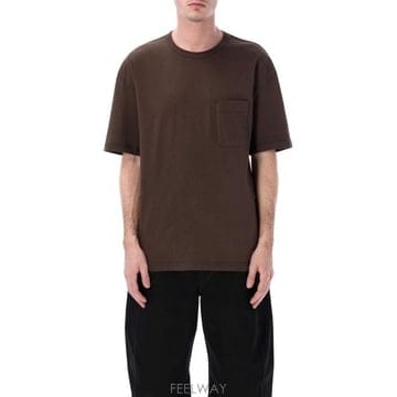 26SS 르메르 박시 숏슬리브 저지 티셔츠 TS0010LJ1010 BR512 RISTRETTO