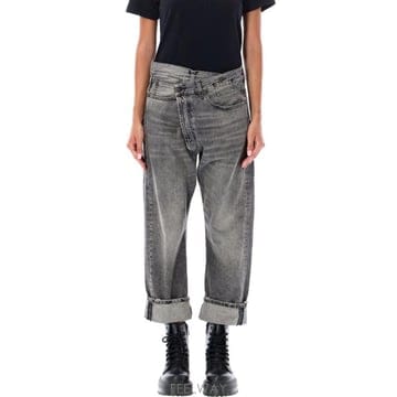 26SS 알13 KELLY 캘리 크로스오버 데님 팬츠 R13W2048549A 134 LEYTON BLACK