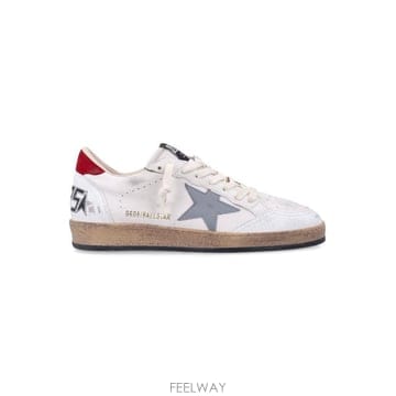 26FW 골든구스 볼스타 스니커즈 GMF00117F006777 12155 WHITE SILVER RED
