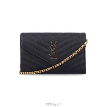 Saint Laurent 26FW ���ζ� �׶� �� �ѵ帣 ���� ī���� �������� ü�� ���� 857605BOW01 1000 NERO26FW ���ζ� �׶� �� �ѵ帣 ���� ī���� �������� ü��