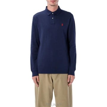 26FW 폴로 랄프로렌 클래식 핏 코튼 폴로 셔츠 710680790 046 NEWPORT NAVY