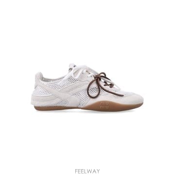 Miu Miu 26SS �̿�̿� �質���� �޽� �����̵� ����Ŀ�� 5E589E3KU1 F0009 Bianco26SS �̿�̿� �質���� �޽� �����̵� ����Ŀ�� 5E589E3K