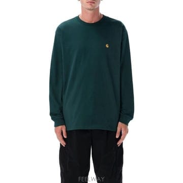 Carhartt 25FW Į��Ʈ WIP �ս����� ü�̽� Ƽ���� I026392 30YXX DARK FIR GOLD25FW Į��Ʈ WIP �ս����� ü�̽� Ƽ���� I026392 30YXX D