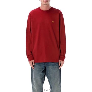 Carhartt 25FW Į��Ʈ WIP �ս����� ü�̽� Ƽ���� I026392 30QXX SCARLET GOLD25FW Į��Ʈ WIP �ս����� ü�̽� Ƽ���� I026392 30QXX S