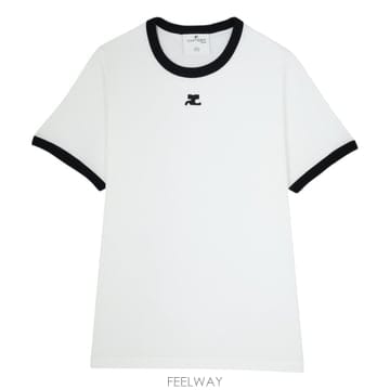 쿠레주 티셔츠 탑 화이트