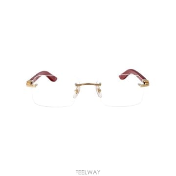 26SS 까르띠에 림리스 무테 안경 CT0453O 003 gold