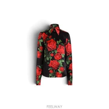 Dolce&Gabbana 26FW ��ü�ذ��ٳ� ����콺 F5R64TIS133 HN6EJ Rose rosse f nero26FW ��ü�ذ��ٳ� ����콺 F5R64TIS133 HN6EJ Rose ross