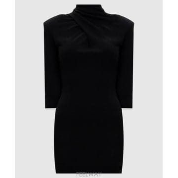 26SS 디 아티코 미디 원피스 260WCA00478KWW005AA 100 BLACK