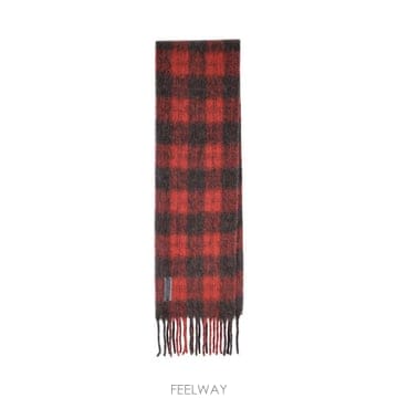 Our Legacy 26FW �ƿ������� ���÷� ��ī�� A4268EBR BURNT RED PLAID FUZZY ALPACA26FW �ƿ������� ���÷� ��ī�� A4268EBR BURNT RED PLAID
