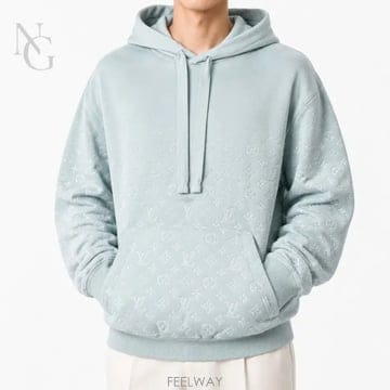 [정품/당일출고] 루이비통 LV 그라디언트 모노그램 니트 후드티 XL / 105