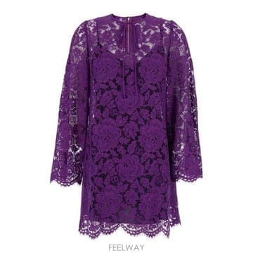 26 FW 돌체앤가바나 코르도네토 레이스 숏 드레스 F0571 F6DJOTHLM7L