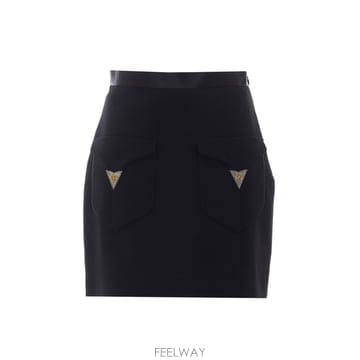 26 F/W 베르사체 울 미니 스커트 1025457/1A183051B B0012281624