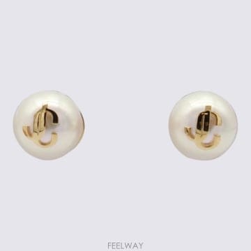 Jimmy Choo 26FW ������ �̾ JCPEARLSTUDS DXQ0C9456 GOLD WHITE26FW ������ �̾ JCPEARLSTUDS DXQ0C9456 GOLD WHITE
