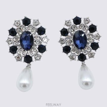 26FW 셀프 포트레이트 이어링 AW26601E BL Blue
