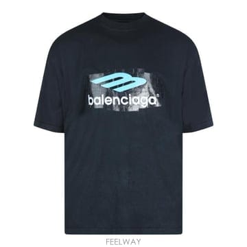 Balenciaga 26SS �߷��þư� �ΰ� ���������� ��ư Ƽ���� 850345 TTVT43363 Black26SS �߷��þư� �ΰ� ���������� ��ư Ƽ���� 850345 TTV