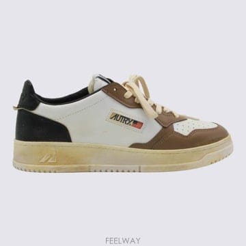 26FW 오트리 슈퍼 빈티지 메달리스트 로우 레더 스니커즈 AVLM SV60 WHITE MALTMAL