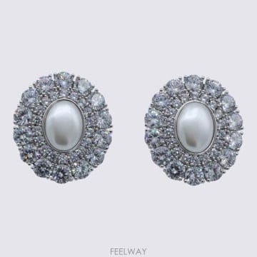 26FW 셀프 포트레이트 이어링 AW26649E P PEARL