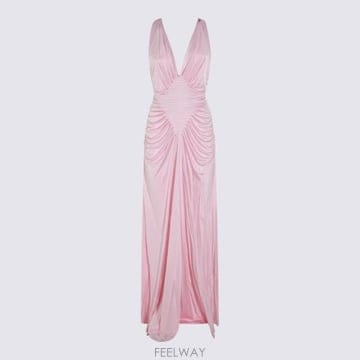 26FW 베르사체 롱 원피스 1024699 1A124971PS10 PASTEL PINK
