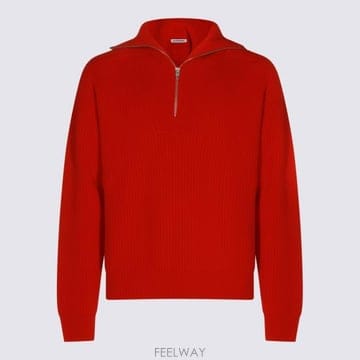 26FW 질샌더 집업 니트 J22GP0291 J14848626 POPPY