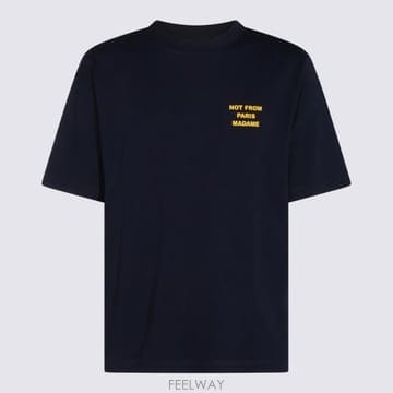 26FW 드롤드무슈 반팔 티셔츠 PERMTS203 CO002NY Navy
