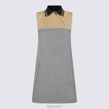 26SS 미우미우 숏 원피스 MF6114SOOO 18FXF0LPX GRIGIO CAMMELLO