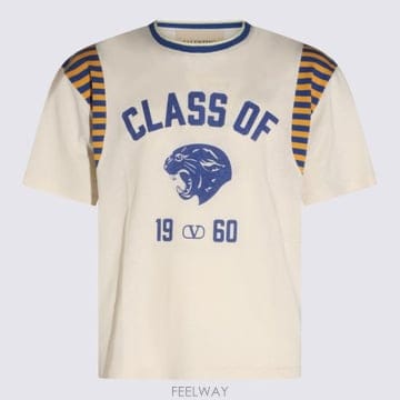 26FW 발렌티노 가라바니 반팔 티셔츠 9V3MG18F BLWRHG OFF WHITE