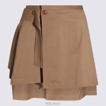 26FW 비비안웨스트우드 미디 스커트 1F020004 W01IOC404 Camel