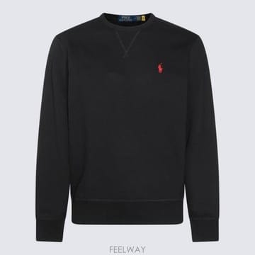 26FW 폴로 랄프로렌 포니 로고 자수 맨투맨 710766772 001 POLO BLACK