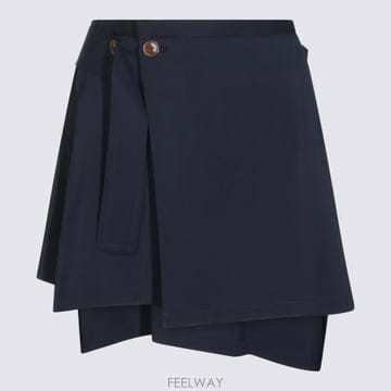 26FW 비비안웨스트우드 미디 스커트 1F020004 W01IOK410 Navy