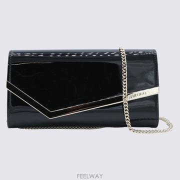Jimmy Choo 26FW ������ Ŭ��ġ �Ŀ�ġ EMMIE PAT001463 BLACK LIGHT GOLD26FW ������ Ŭ��ġ �Ŀ�ġ EMMIE PAT001463 BLACK LIGHT 
