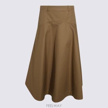 26FW 발렌시아가 롱 스커트 A002BT TKP072602 Camel