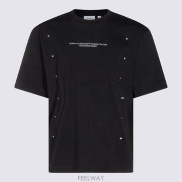 26FW 오프화이트 반팔 티셔츠 OMAA120F26 JER00F001 Black