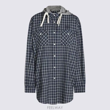 26FW 미우미우 미디 원피스 MK2051SOOO 6210F022X BLU BIANCO