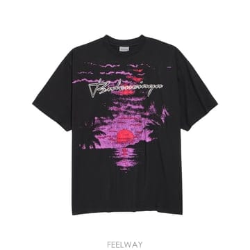 발렌시아가 프린트 티셔츠 A00497TUVO91000 B0192281670