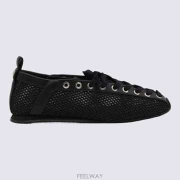 26FW 가니 플랫 슈즈 D1020024 099 Black