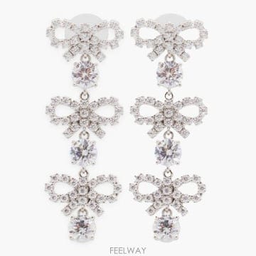 Self Portrait 25FW ���� ��Ʈ����Ʈ �̾ PF25612ESL SILVER25FW ���� ��Ʈ����Ʈ �̾ PF25612ESL SILVER