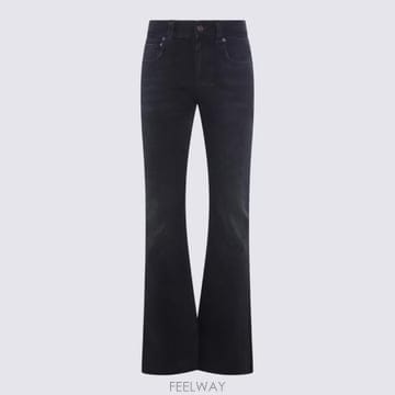 발렌시아가 부츠컷 진 블랙