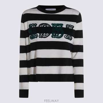 25FW 막스마라 VITERBO 버진울 스웨터 2521366091600 12022007 Bianco nero